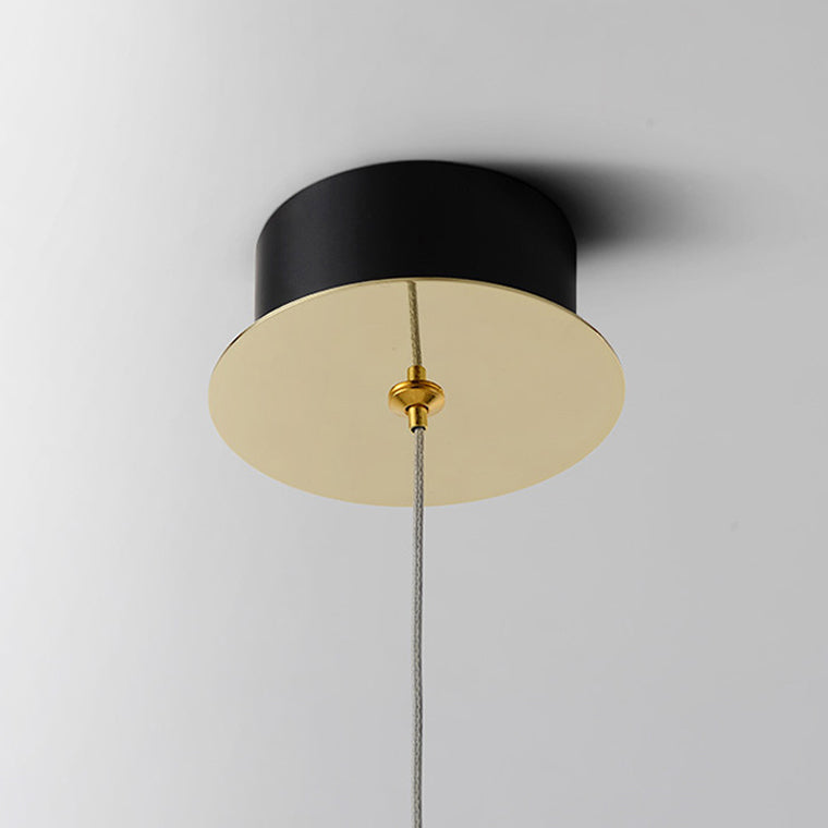 Modern Luxury LED LED Light Light Electroplate Alluminio Teacropplesso con l'ombra di cristallo