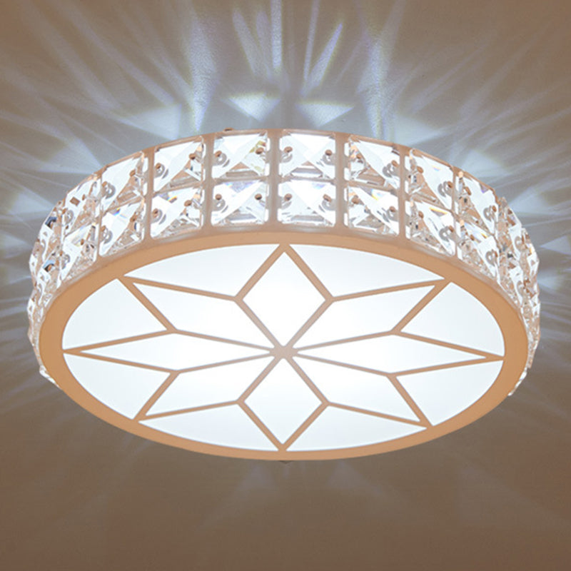 Geometric Ceiling Lamp Modern Iron 1 Light Flush Mount with Hole 2-3.5'' Dia for Aisle