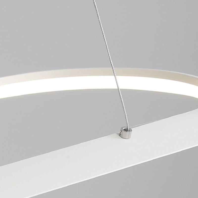 1 Light Oval Island Lights Contemporary Metal Island Lighting Ideas for Kitchen