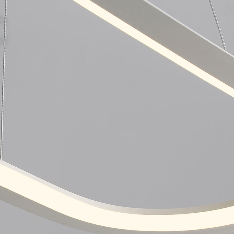 1 Light Oval Island Lights Contemporary Metal Island Lighting Ideas for Kitchen