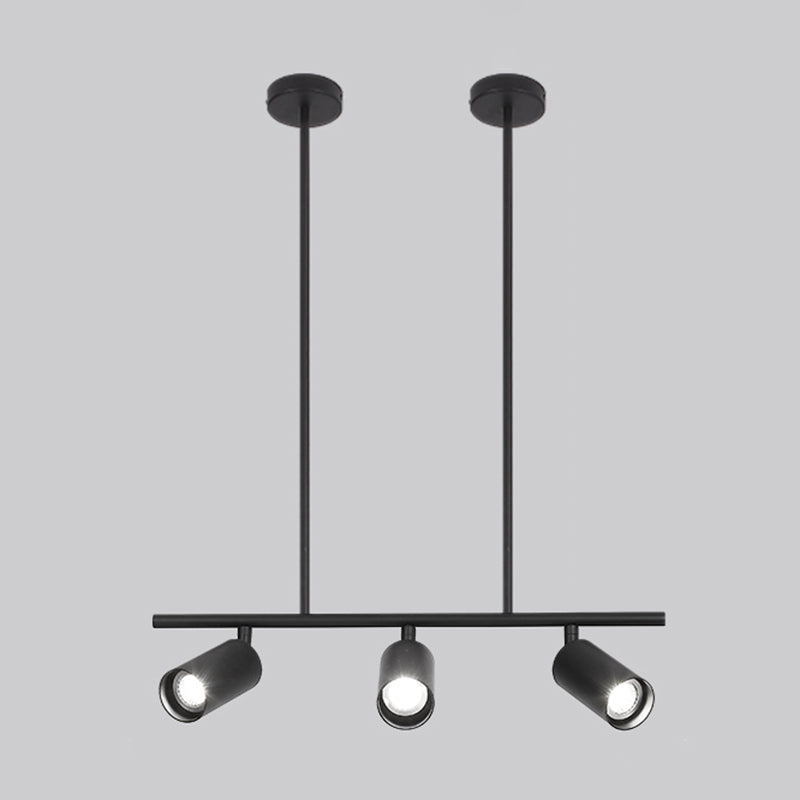 Cylinder Island Lights Contemporary Metal Island Lighting Fixture for Kitchen