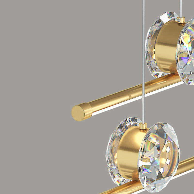 Linear Island Lights Contemporary Metal Island Lighting Fixture for Kitchen