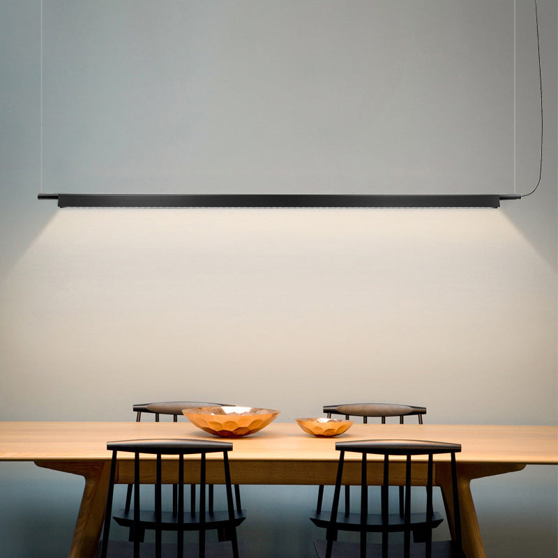 1 Light Linear Island Lights Contemporary Metal Island Lighting Fixture