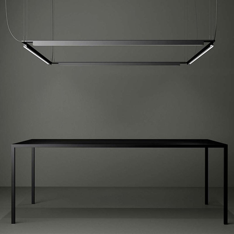 1 Light Linear Island Lights Contemporary Metal Island Lighting Fixture