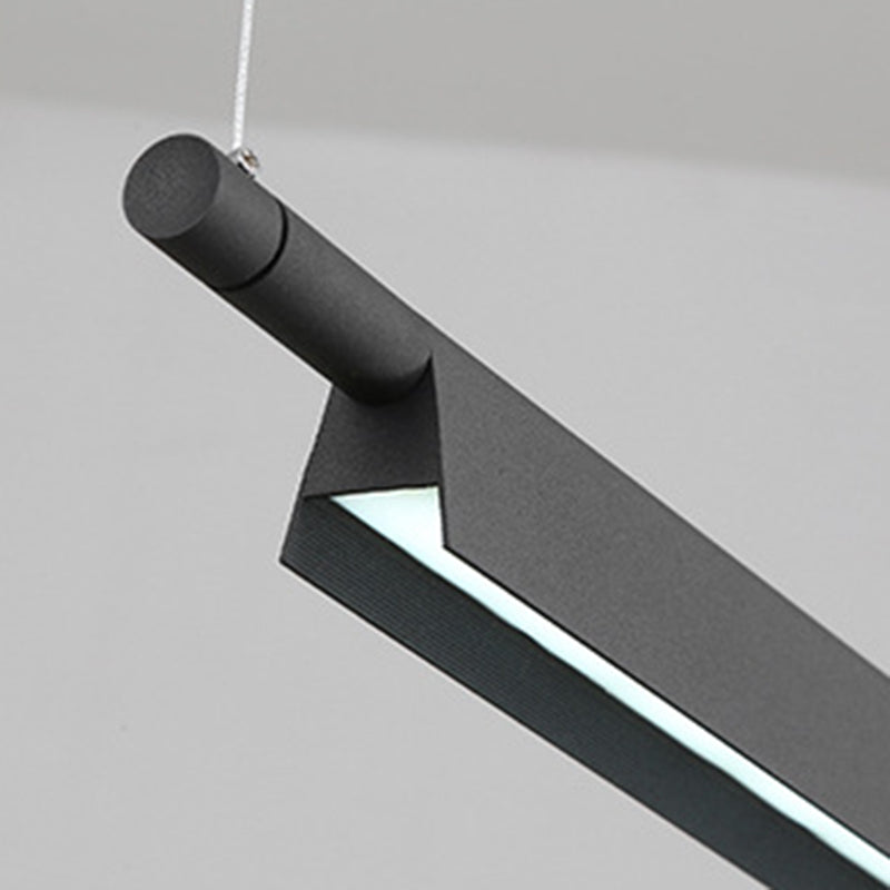 1 Light Linear Island Lights Contemporary Metal Island Lighting Fixture