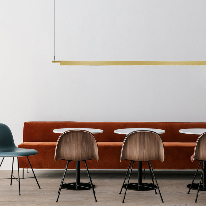 1 Light Linear Island Lights Contemporary Metal Island Lighting Fixture