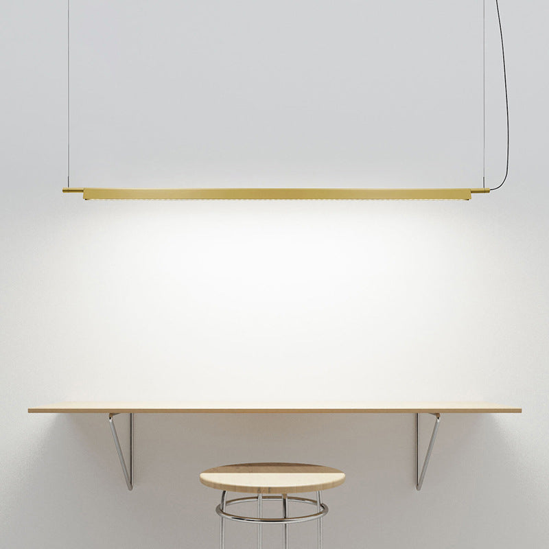 1 Light Linear Island Lights Contemporary Metal Island Lighting Fixture