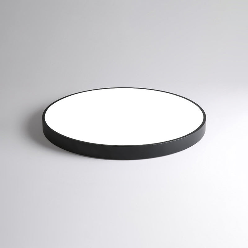 Round Shape Ceiling Lamp Modern Macaroon Iron 1 Light Flush Mount for Bedroom Balcony
