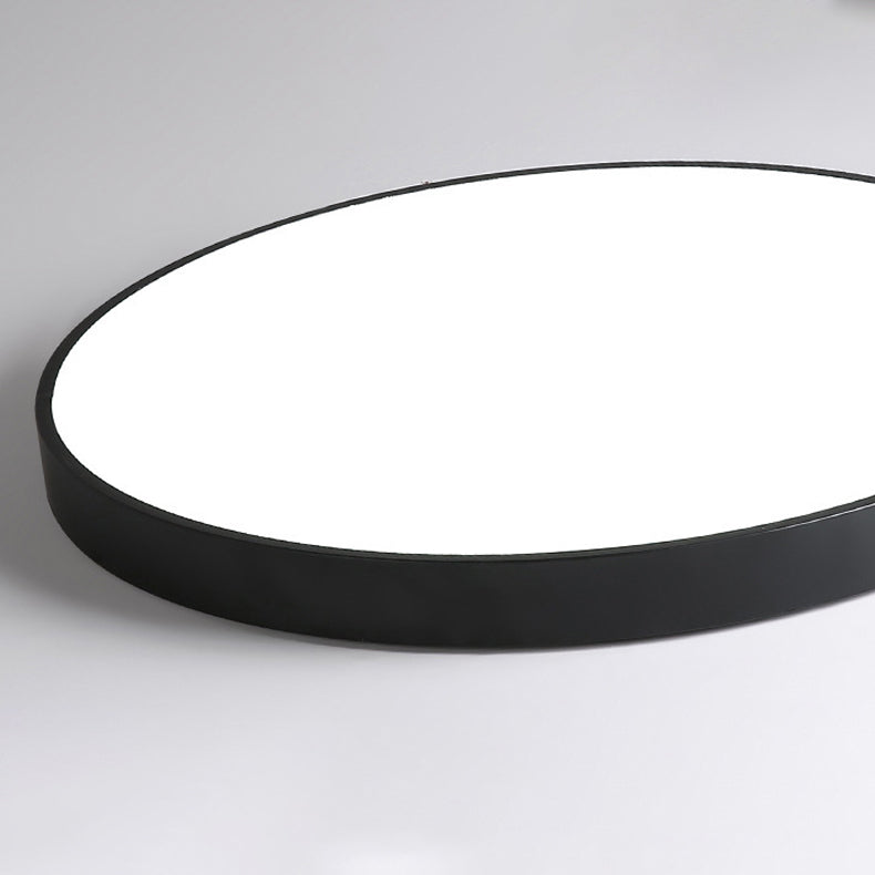 Round Shape Ceiling Lamp Modern Macaroon Iron 1 Light Flush Mount for Bedroom Balcony