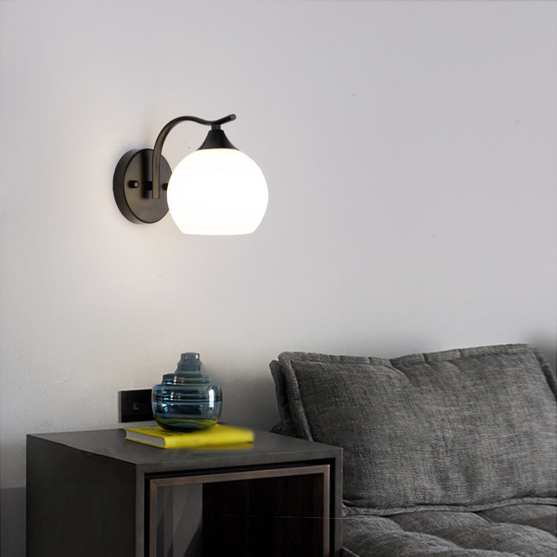 Hedendaagse stijl Orb wand gemonteerd licht glas 1 lichte wand gemonteerd lamp