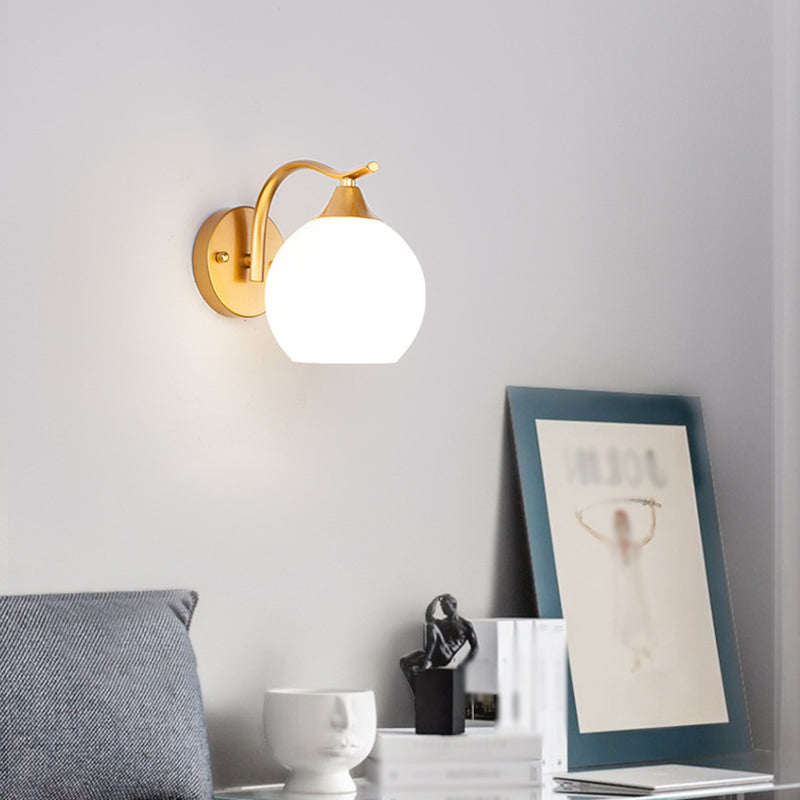 Hedendaagse stijl Orb wand gemonteerd licht glas 1 lichte wand gemonteerd lamp