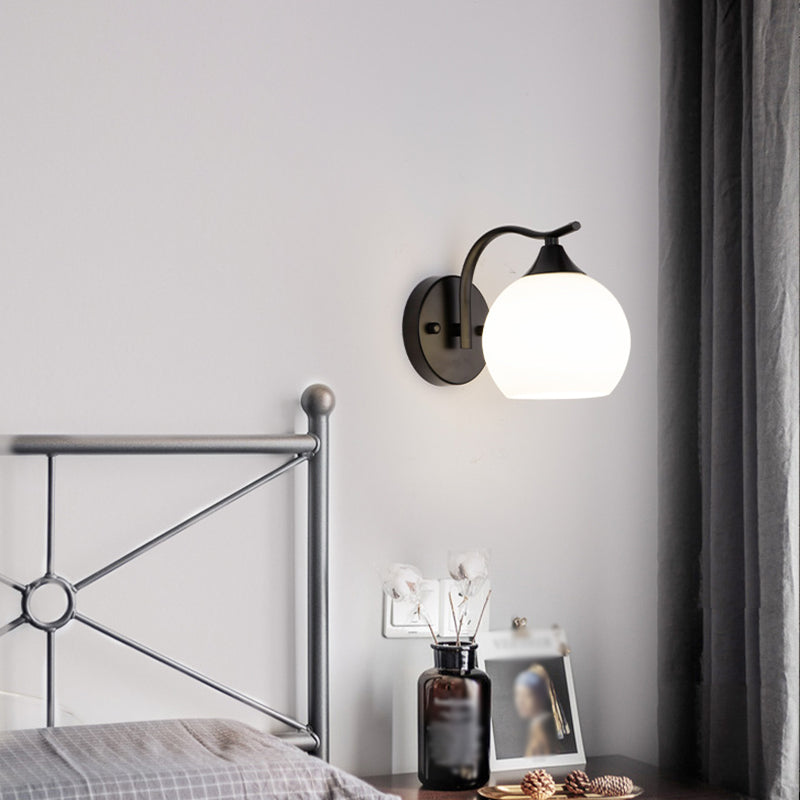 Hedendaagse stijl Orb wand gemonteerd licht glas 1 lichte wand gemonteerd lamp