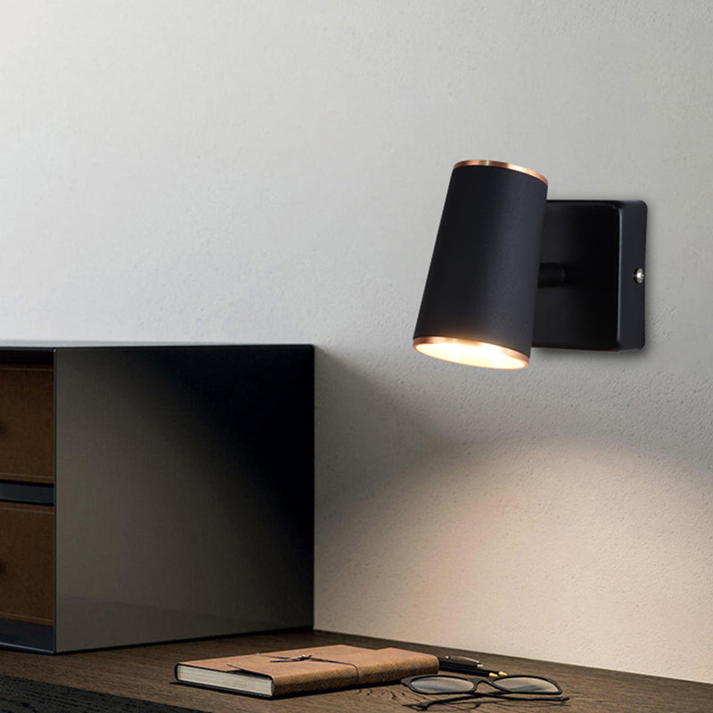 Hedendaagse stijl cilinder wand gemonteerd licht metaal 1 lichte wand gemonteerd lamp