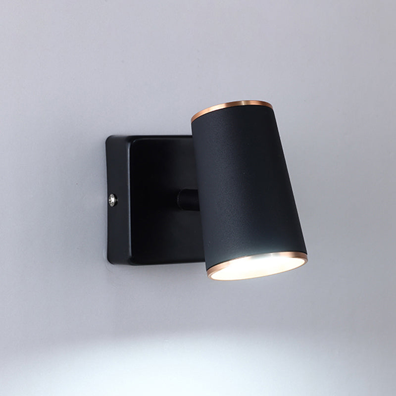 Hedendaagse stijl cilinder wand gemonteerd licht metaal 1 lichte wand gemonteerd lamp