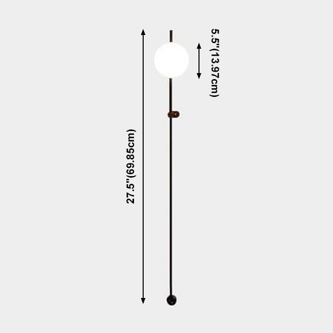 Eigentijdse stijl kogelwand gemonteerd licht glas 1 licht wandlamp barmonus