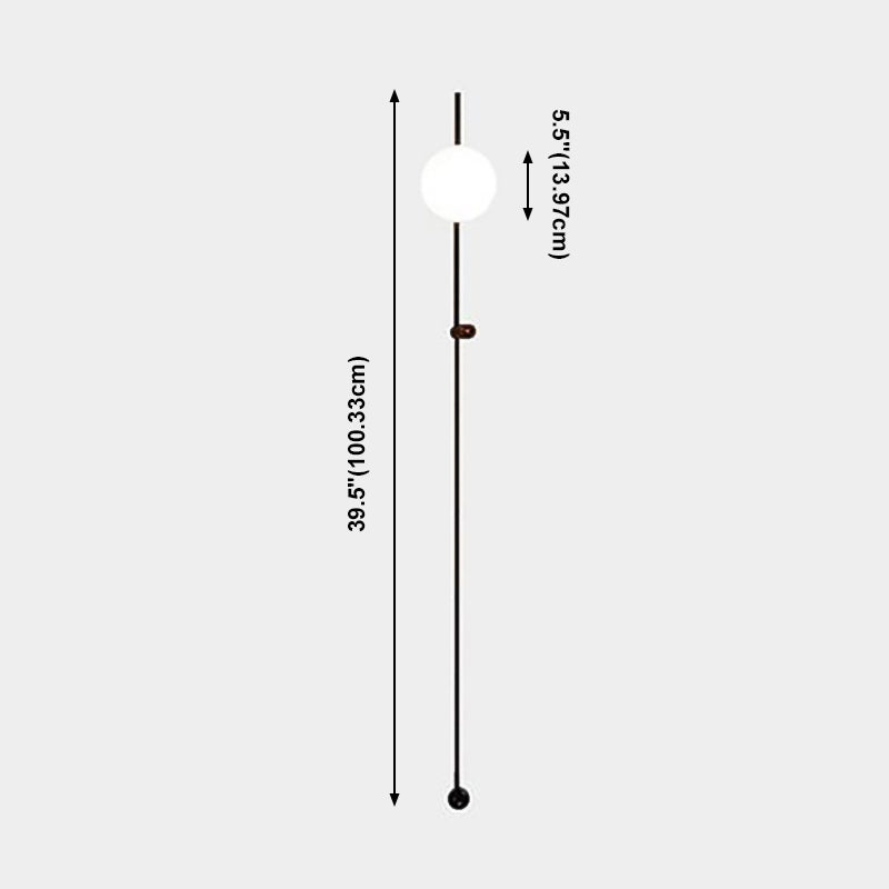 Eigentijdse stijl kogelwand gemonteerd licht glas 1 licht wandlamp barmonus