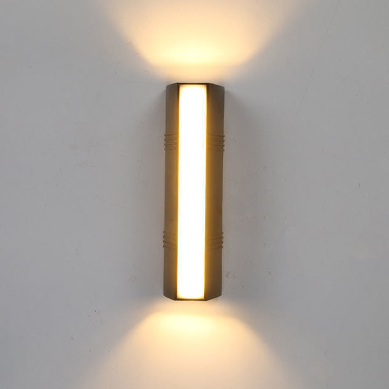 Moderner Stil rechteckiger Wand montiertes Licht Metall 3 Leuchten Wandscheibe Lob Schonce