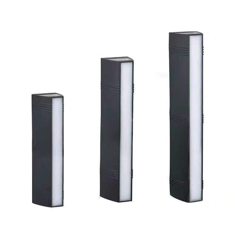 Moderner Stil rechteckiger Wand montiertes Licht Metall 3 Leuchten Wandscheibe Lob Schonce