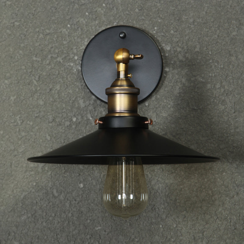 Stile industriale a parete svasata in metallo 1 metallo a parete chiara