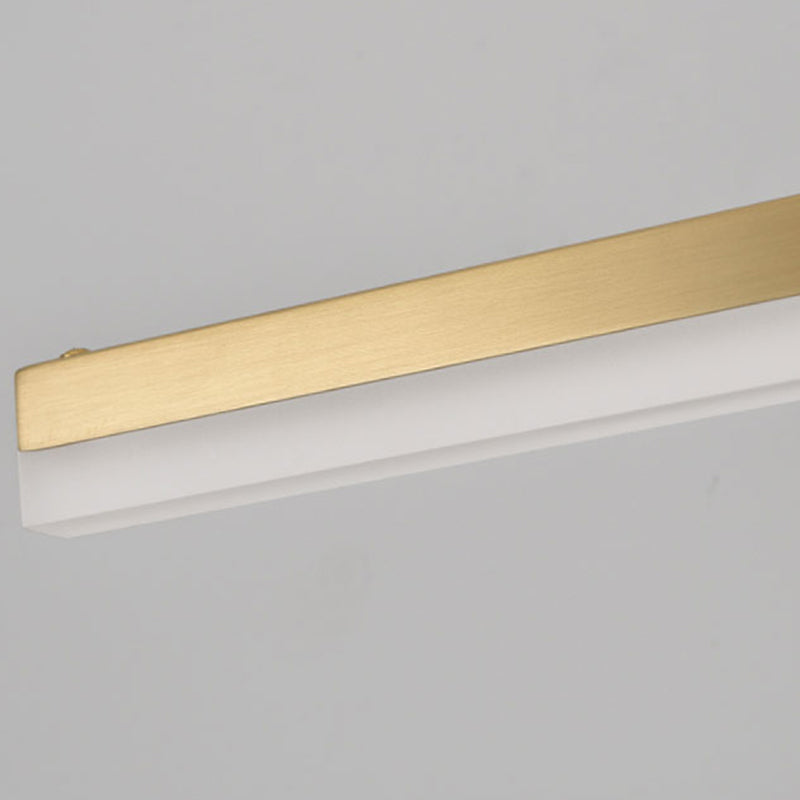 Moderner Stil Geometrischer LED-Wandlampen Metall 1-Licht Spiegel Wandbeleuchtungsideen in Gold