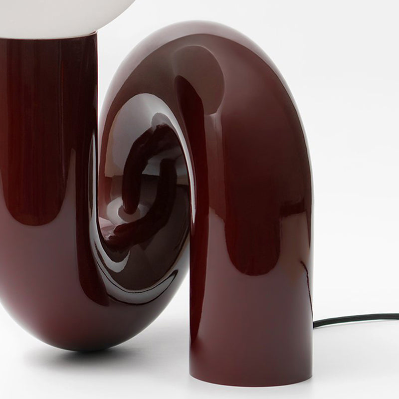 Sfera lampade da tavolo notturno in vetro contemporaneo 1 lampada leggera per camera da letto