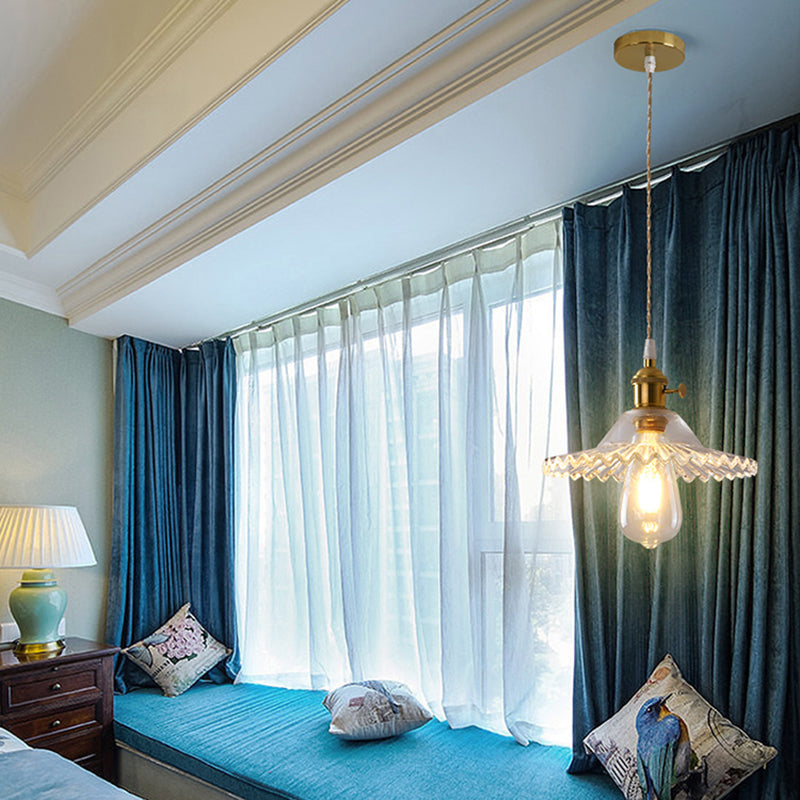 Moderne stijl potbedekking hangend glas 1 lichthangende lamp voor binnenruimtes