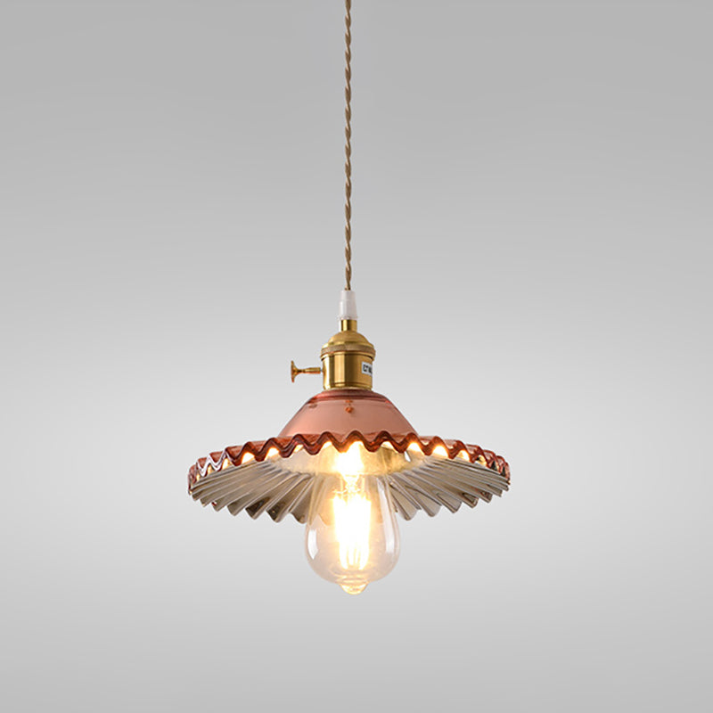 Moderne stijl potbedekking hangend glas 1 lichthangende lamp voor binnenruimtes