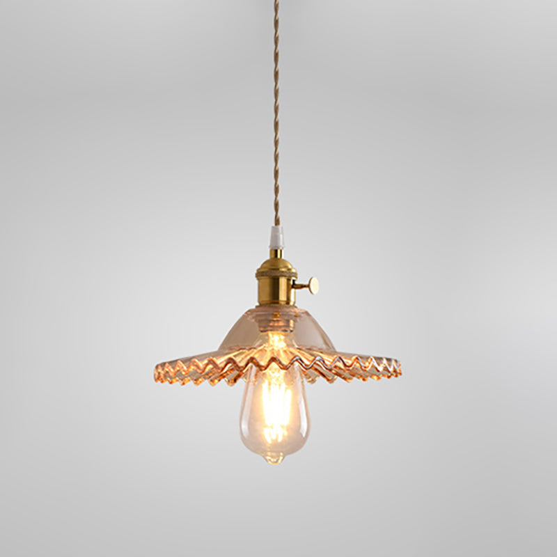 Moderne stijl potbedekking hangend glas 1 lichthangende lamp voor binnenruimtes