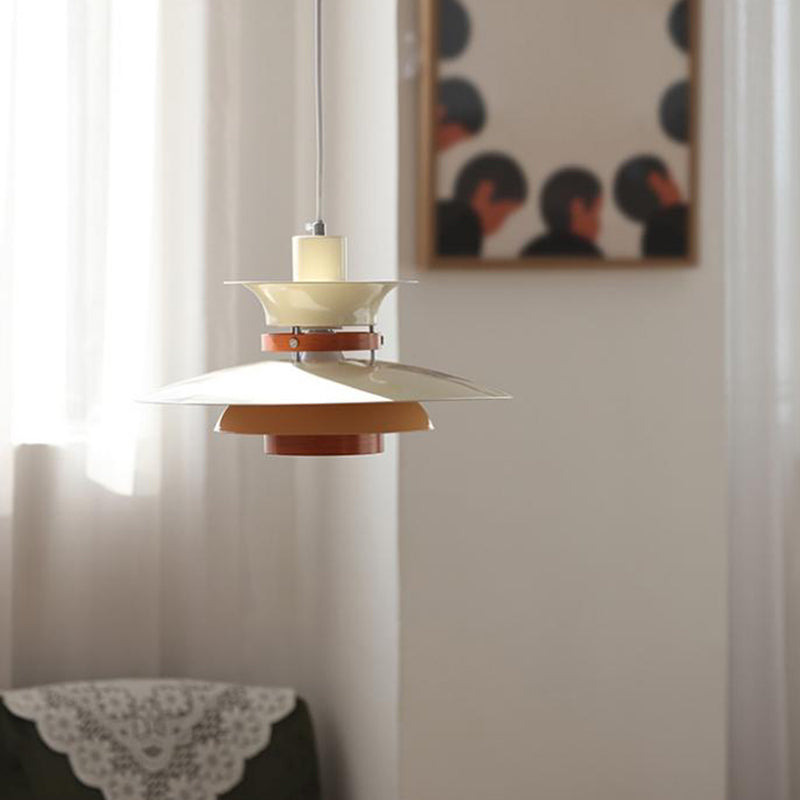 Modern Style Unique Shade Hanging Light Metal 1 Light Pendant Lamp for Home Stay