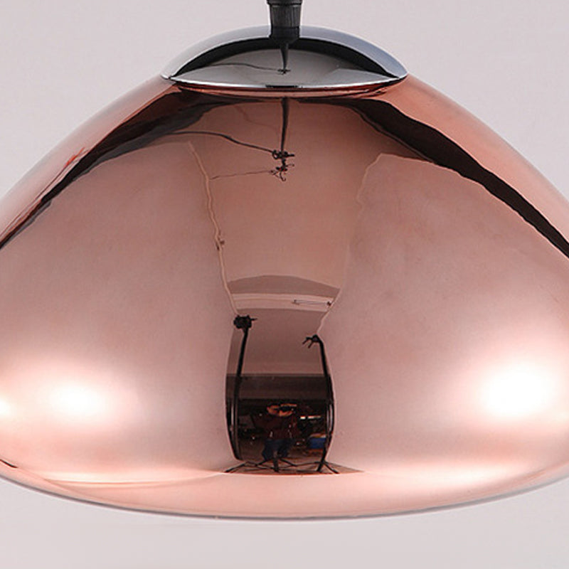 Moderne stijl brood tint hangend glass 1 lichte hanglamp voor het bed naast