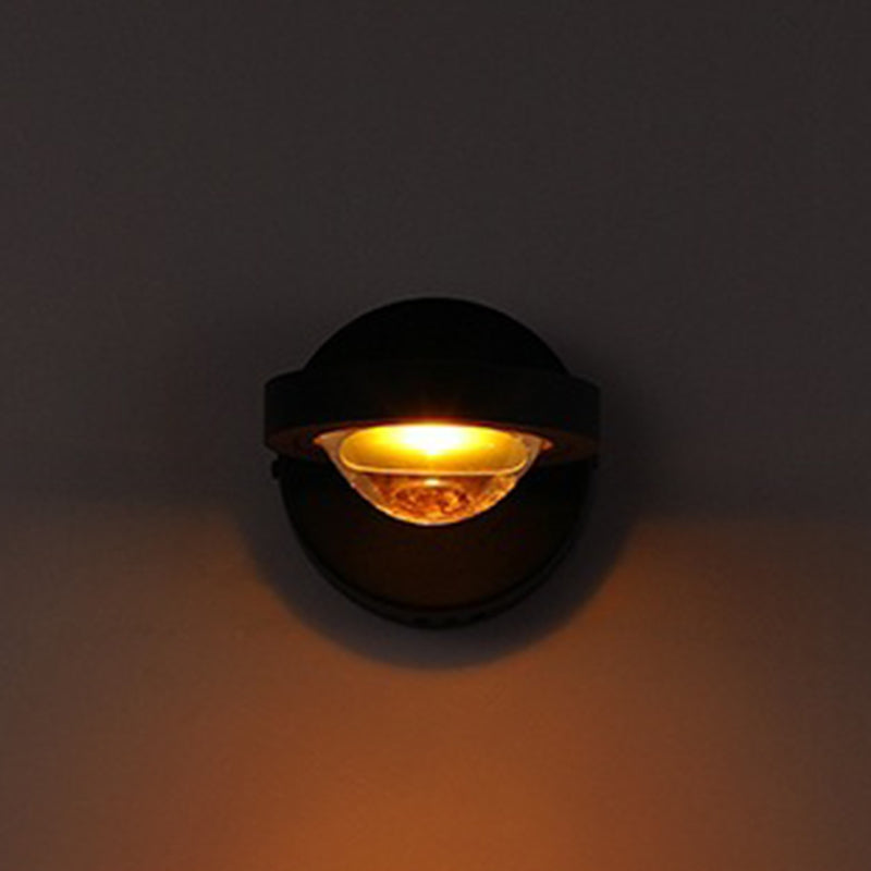 Modern Style Round Led Wall Lamp Metal Wall Mount Light Fixture