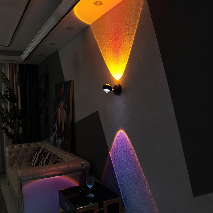 Modern Style Round Led Wall Lamp Metal Wall Mount Light Fixture