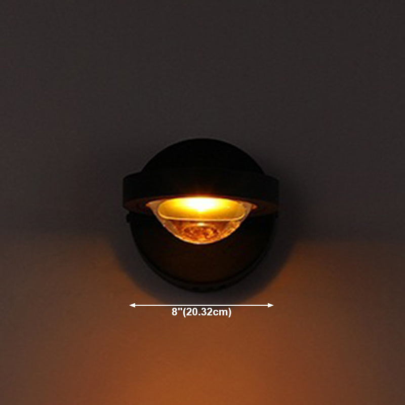 Modern Style Round Led Wall Lamp Metal Wall Mount Light Fixture