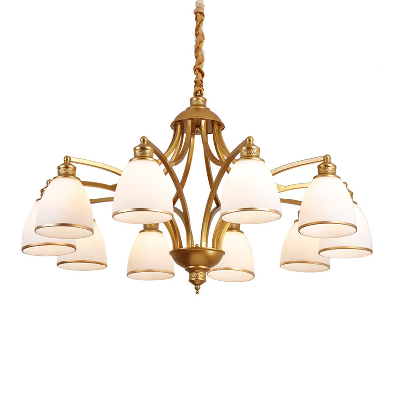 Amerikanische geometrische Kronleuchter Anhänger Lichter Metallkronleuchter mit Glasschatten