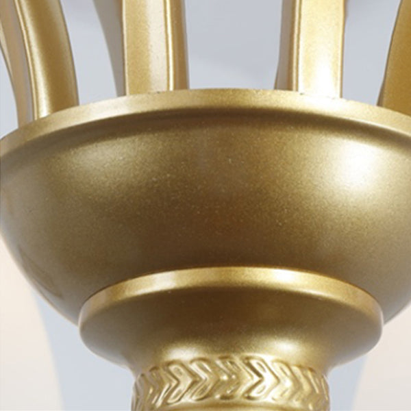 Amerikanische geometrische Kronleuchter Anhänger Lichter Metallkronleuchter mit Glasschatten