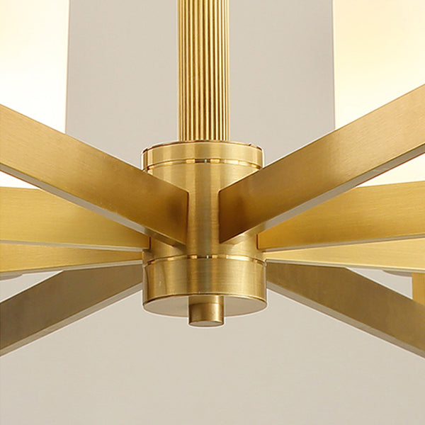 Amerikanische zylindrische Kronleuchterbeleuchtung Kupferdecke Kronleuchter