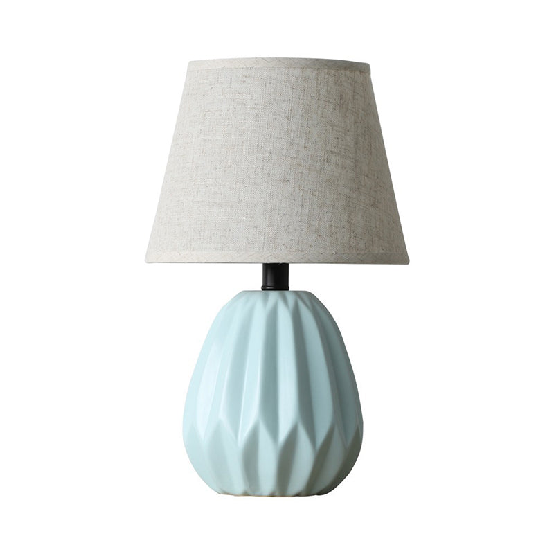 1 tête Conical Shade Task Éclairage modernisme Fabric de tissu Lumière en bleu pour l'étude