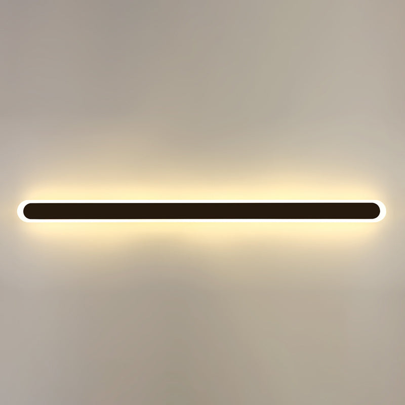 Lámparas lineales lineales de estilo moderno metal 1 lámpara de luz de pared ligera