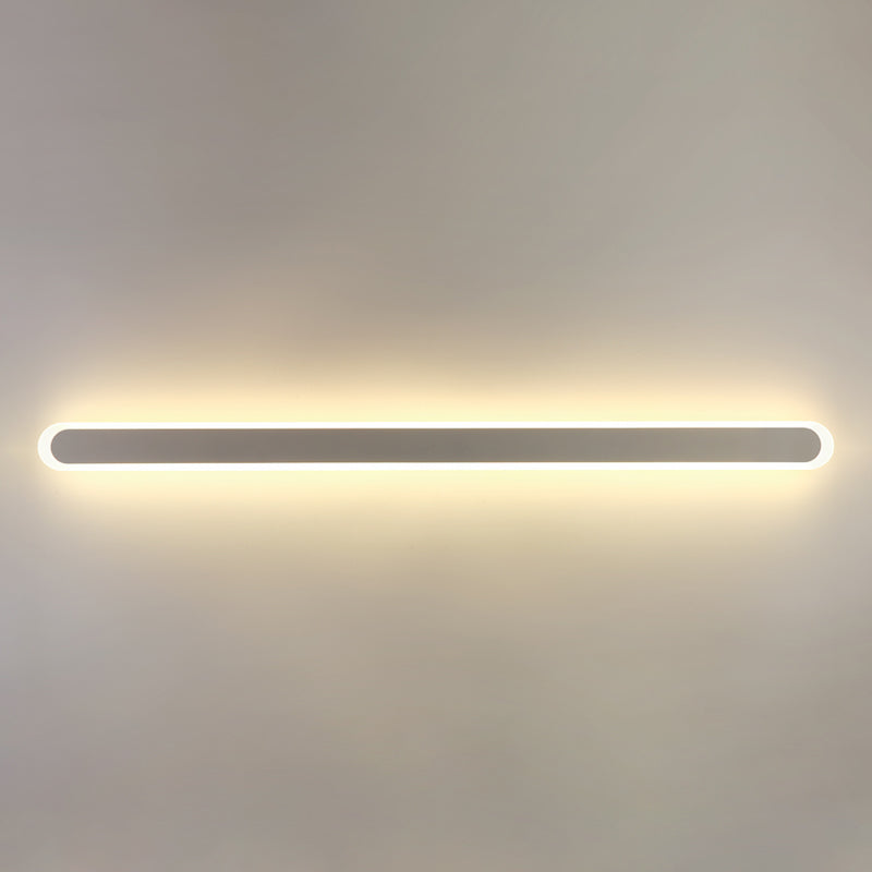 Lámparas lineales lineales de estilo moderno metal 1 lámpara de luz de pared ligera