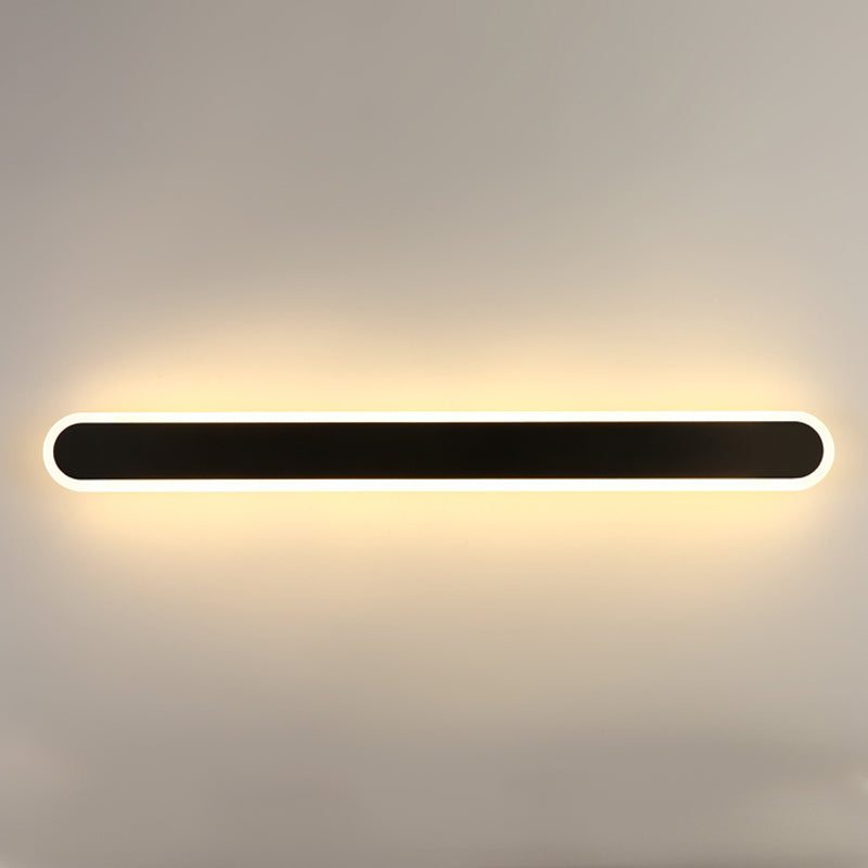 Lámparas lineales lineales de estilo moderno metal 1 lámpara de luz de pared ligera