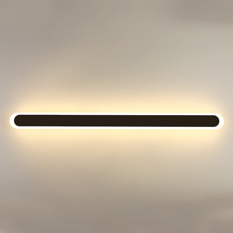 Lámparas lineales lineales de estilo moderno metal 1 lámpara de luz de pared ligera