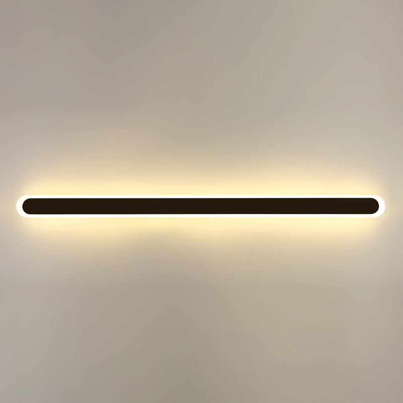 Lámparas lineales lineales de estilo moderno metal 1 lámpara de luz de pared ligera