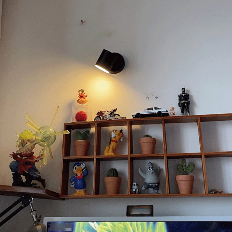 Lámpara moderna de lámpara de lectura Simplicidad luces de apliques de pared con sombra de metal para sala de estar de dormitorio