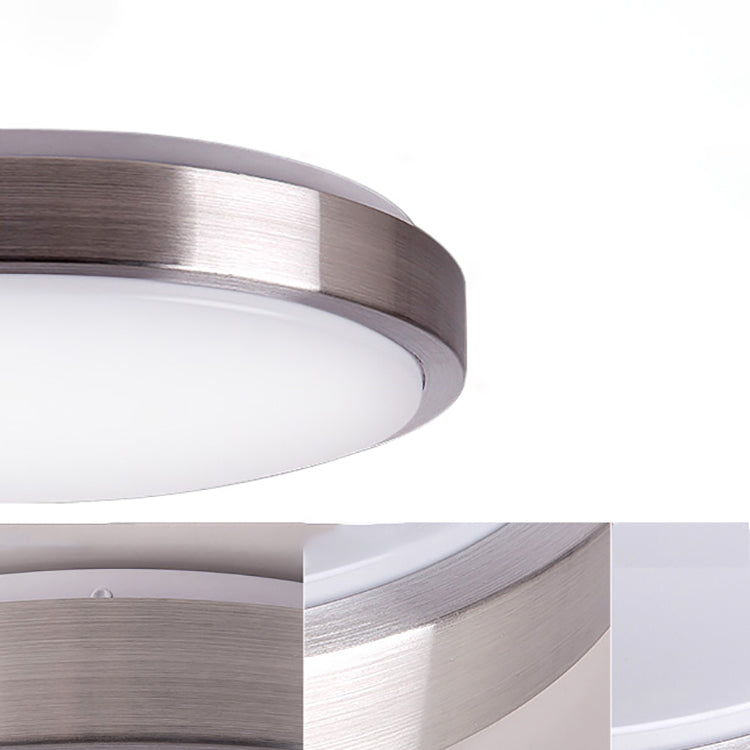 Lámpara de techo redonda sencilla de montaje empotrado LED de aluminio para sala de estar
