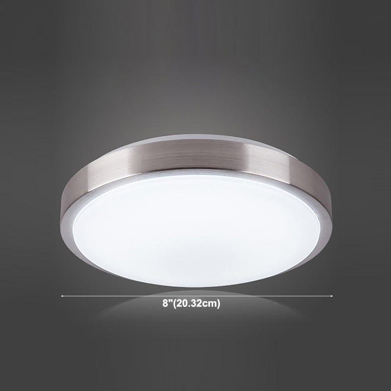 Lámpara de techo redonda sencilla de montaje empotrado LED de aluminio para sala de estar