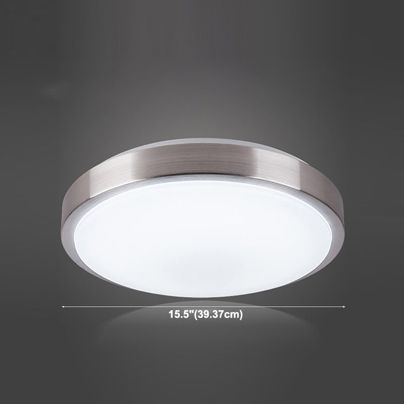 Lámpara de techo redonda sencilla de montaje empotrado LED de aluminio para sala de estar