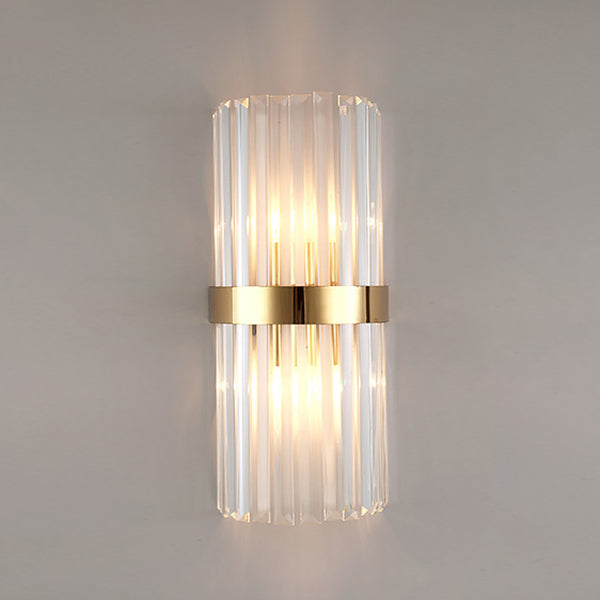 Luminaires d'éclairage de cristal postmoderne 2 lampe murale de la tête pour le salon de la chambre