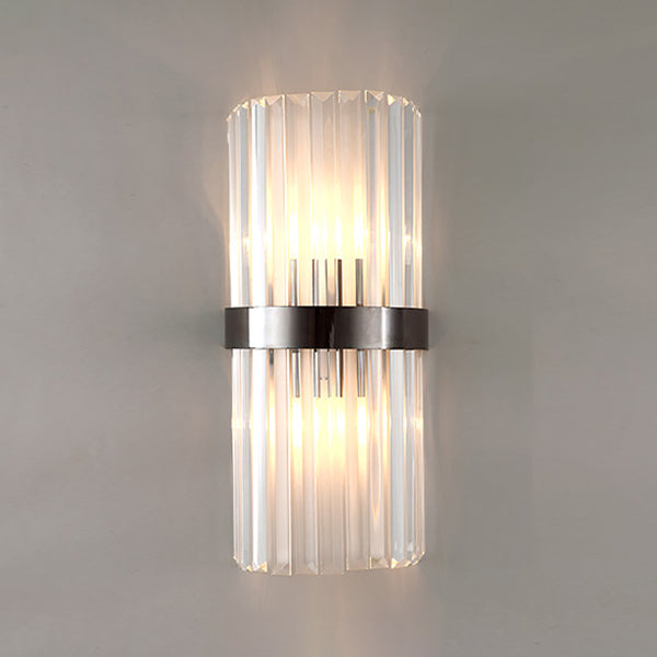 Luminaires d'éclairage de cristal postmoderne 2 lampe murale de la tête pour le salon de la chambre