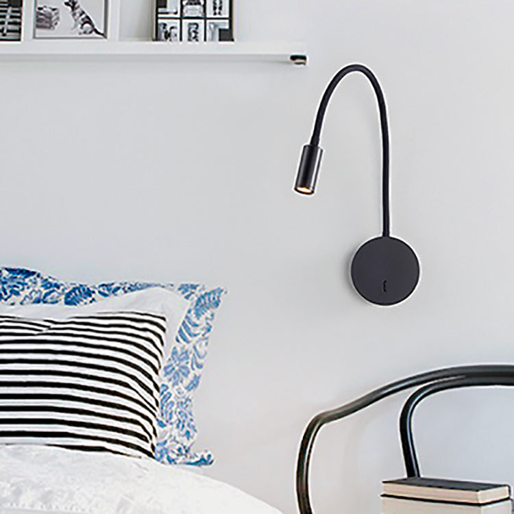 Lámpara de lectura metálica moderna Factura de la pared del hogar con brazo ajustable para el dormitorio