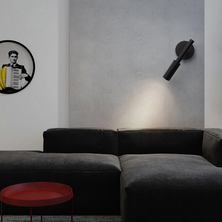 Luz de lectura rotativa de luz de pared metálica de estilo moderno para sala de estar de dormitorio de hotel